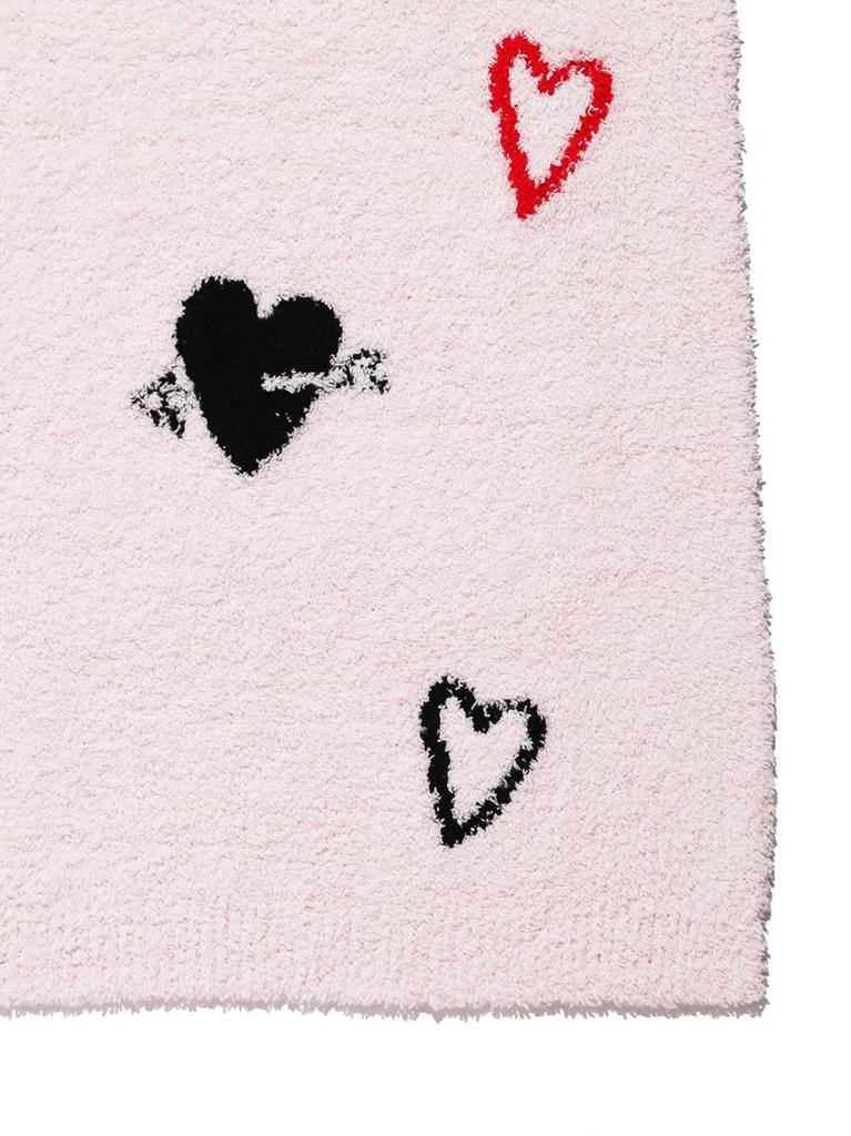 Furfur Baby Moko Heart Print Blanket RWGG215544 Women's Pink F