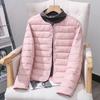 Women Autumn Winter Warm White Duck Down Slim Jackets Female Fashion Ultra Lightweight Packable Puffer Coats