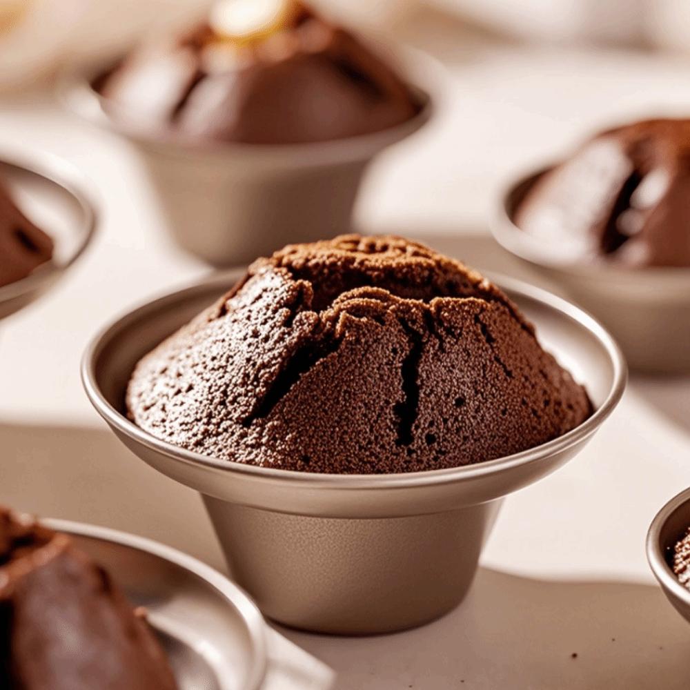 2pcs Non-stick Mushroom Shape Cupcake Mold Carbon Steel Cupcake Baking Tray Baking Mold Rice Cake