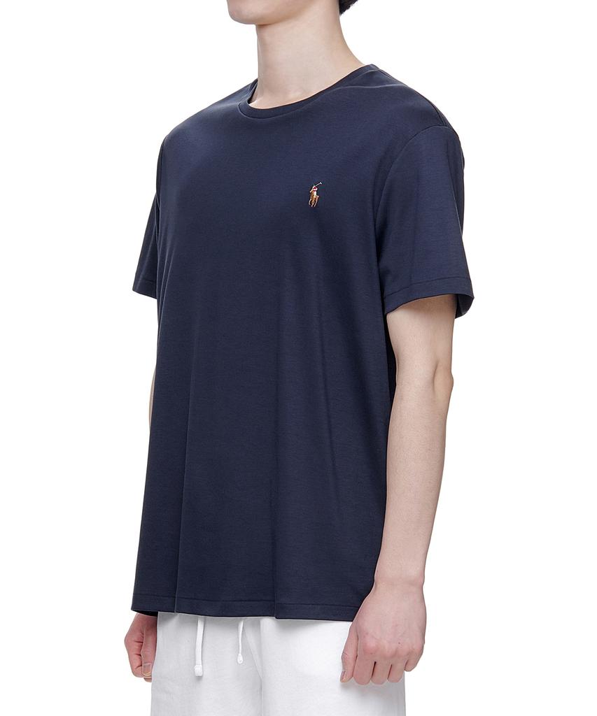 POLO RALPH LAUREN Custom Slim Soft Cotton Tee - Navy