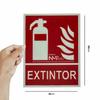 Affiche - poster Normaluz - A00401 - Signal extincteur 21 x 30 cm classe a PVC 1 mm extinction homologuee de haute qualite