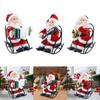 Рождественские украшения Санта-Клауса, электрическая статуя, камин, офисная Коллекционная скульптура, автомобиль