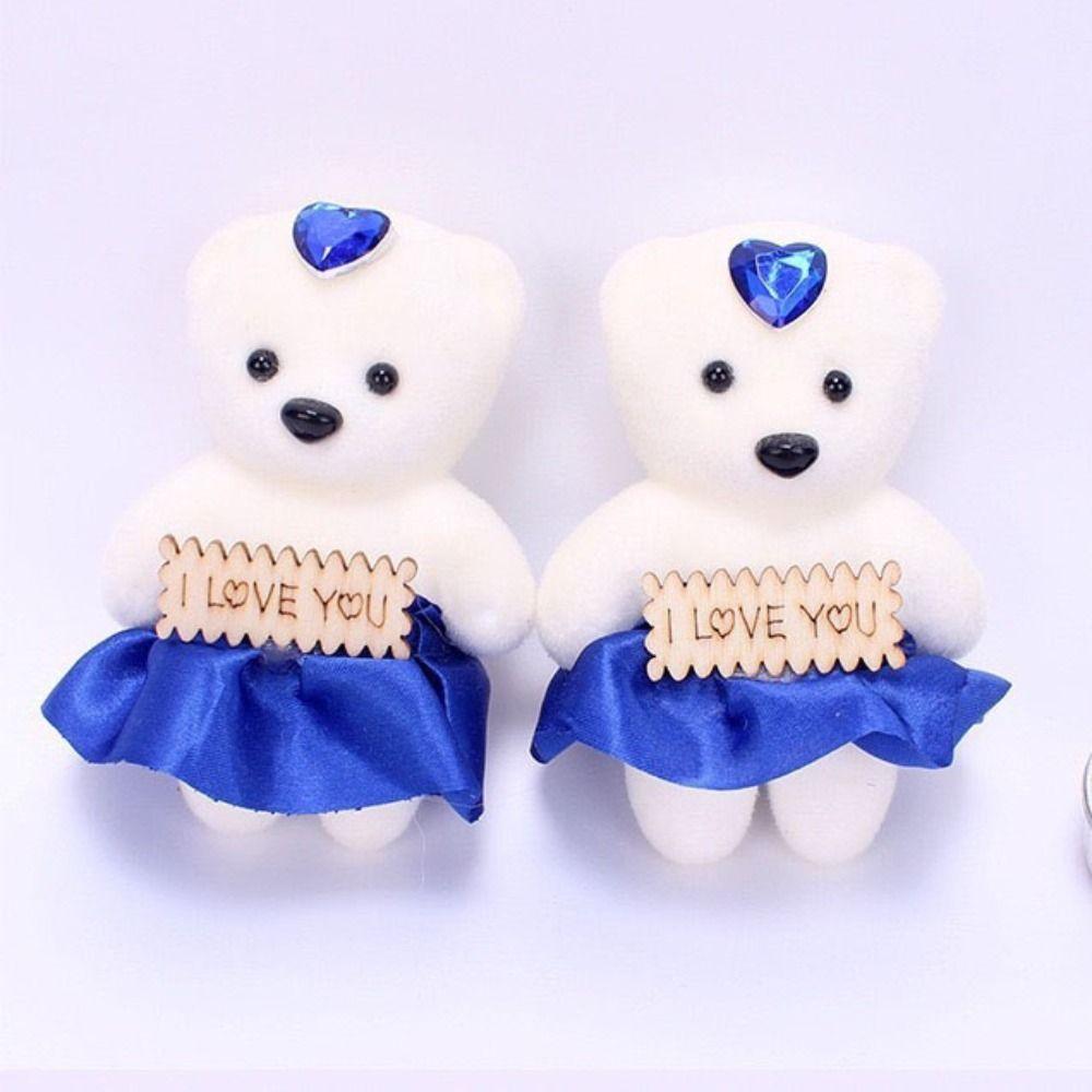 Мягкий плюшевый медведь, цветочный букет, плюшевая кукла, мультяшный букет, кукла ко Дню святого Валентина