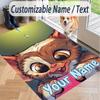 Custom Text Gremlins Gizmo Pattern Floor Rug Soft Indoor Carpet Mat Living Room Bedroom
