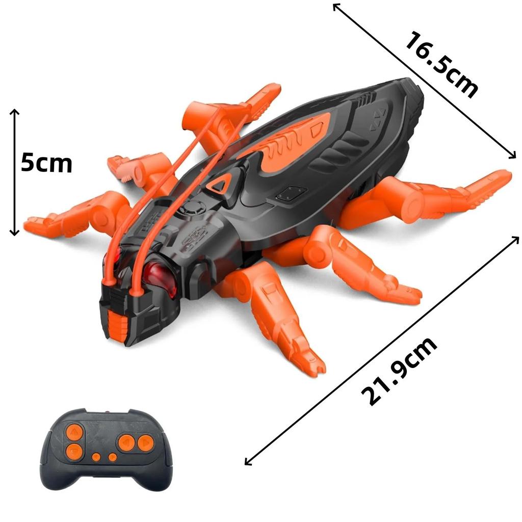 RC-геккон для лазания по стенам, перезаряжаемая игрушка-ящерица с дистанционным управлением и светодиодными глазами для пола и стен, подарок для детей, настольное украшение