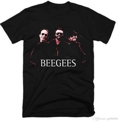 BEE Gees Мальчиковая группа Короткий рукав Черный Унисекс Размер S4XL Футболка Унисекс Футболка