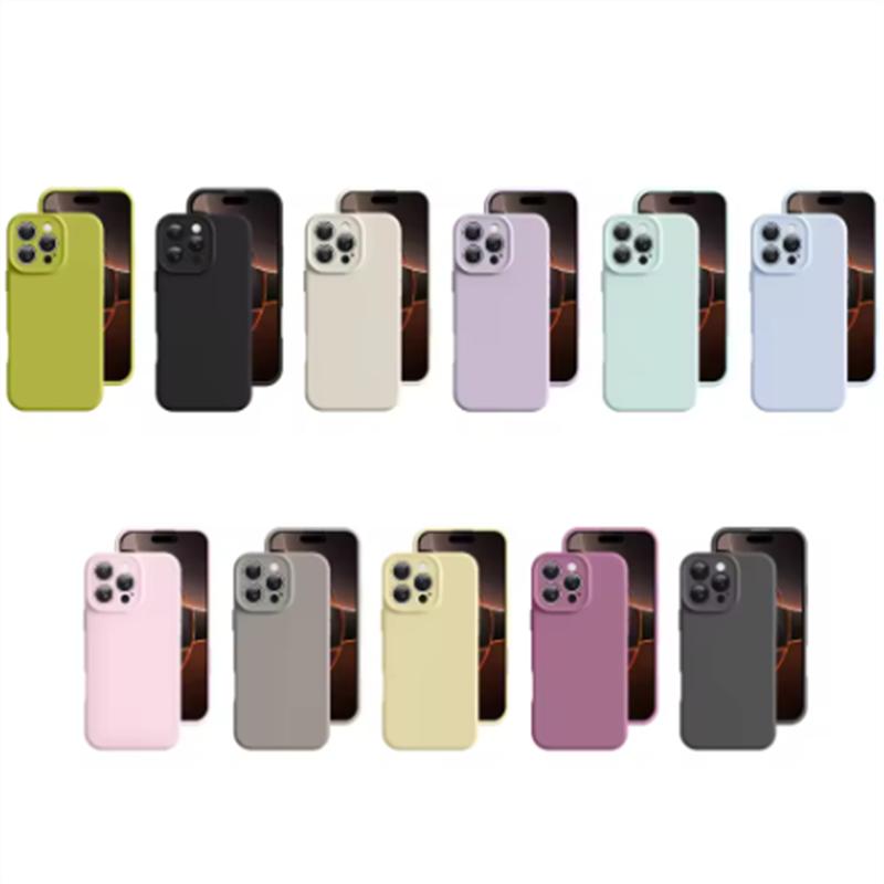 Мягкий жидкий силиконовый чехол с кнопкой управления камерой для iPhone 16 Pro Max, тонкий флисовый защитный чехол для камеры