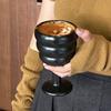 Высокая кофейная чашка в стиле ретро для мужчин и женщин, для банкета, круглая керамическая чашка для повседневного использования, для вечеринок