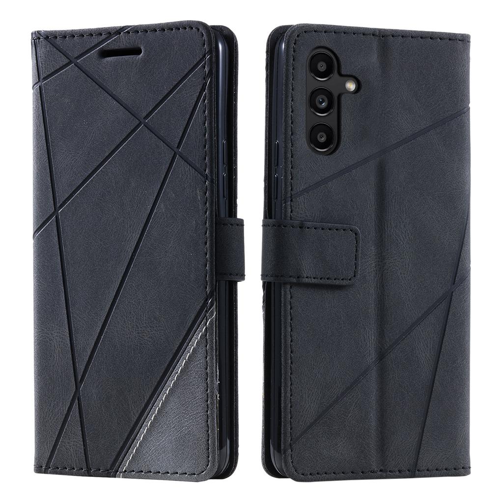For Samsung Galaxy A35 5G Phone Stand Cover Anti-Scratch PU Leather Wallet Mobile Phone Case
