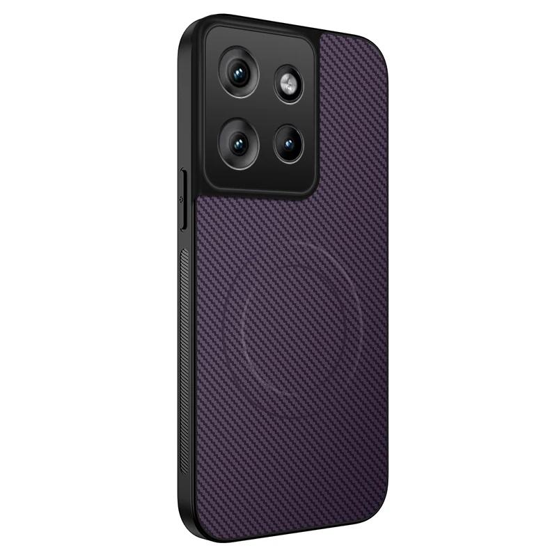 Чехол для Motorola Moto Edge 60 50 Fusion 50 Pro 50 Ulltra Neo для беспроводной магнитной зарядки Magsafe, противоударный чехол из углеволокна