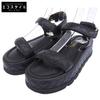 Métiers d'Art Collection Leather CC Logos Matelasse Platform Velcro Sandals Women's Size 22A G39143 Shoes 38 blackUsed
