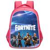 Мультяшный рюкзак для школьников FORTNITE, двойные карманы на молнии, легкий прочный 16-дюймовый детский рюкзак, для мальчиков и девочек от 6 до 12 лет