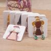 100pcs 4 X4cm New Luxury Brand Jewelry Pearl Powder Paper Display Earring Cards, Earrings, Earring Packaging Label Cards