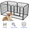 6 Panels Detachable Play Pen Foldable Metal Barrier Playpen Heavy Duty Dog Exercise Fence for Dog Cat Rabbit Pet Exercise