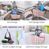 Storage Drain Basket Kitchen Caddy Sponge Drain Holder Adjustable Hanging Drain Basket Bag for Bathroom Organizer Accessories