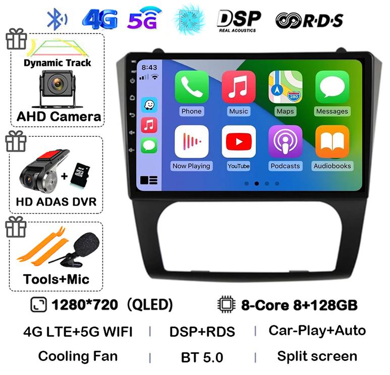 Android 14 Carplay+Auto WIFI+4G BT автомобильное радио стерео для Nissan Altima Teana 2008 2009 2010 2011 2012 мультимедийный видеоплеер GPS