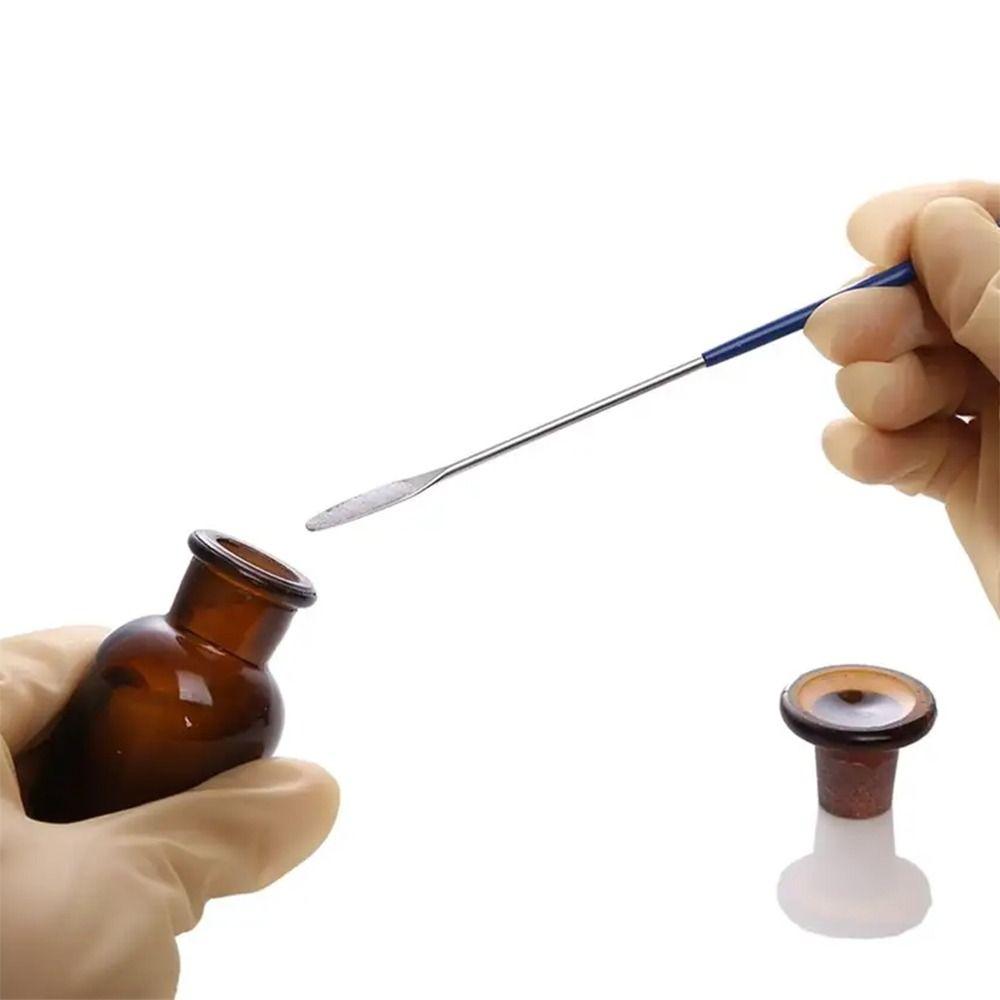 with Vinyl Handle Half Rounded Spoon Stainless Steel Stirring Rod  Cream Foundation Blender