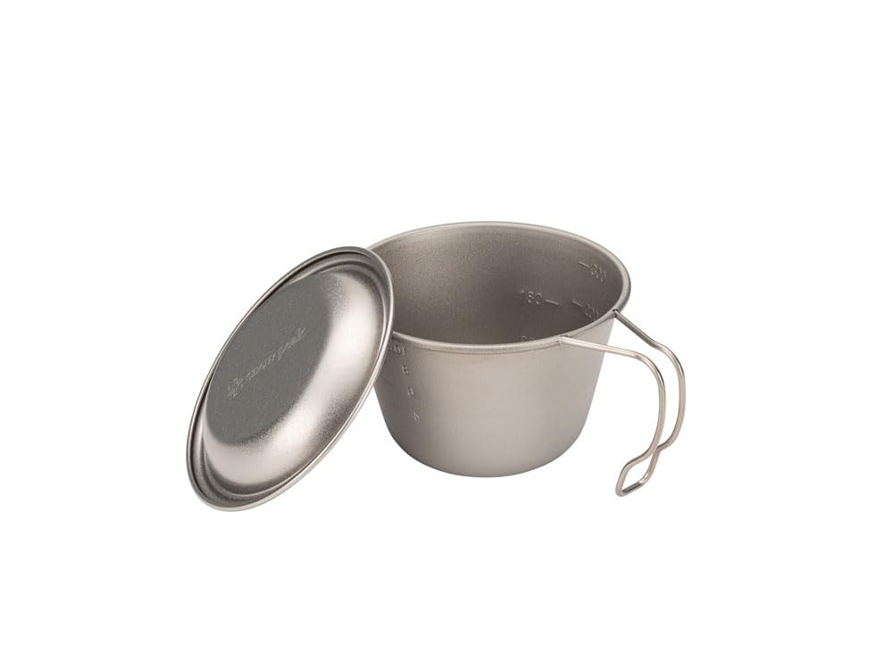 Кружка Snow Peak Deep Titanium Sierra с крышкой для кемпинга и отдыха на природе, легкая, E-314