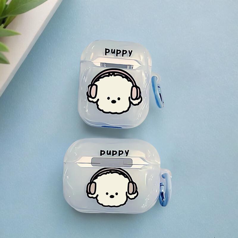 Защитный чехол из ТПУ для AirPods 4 с милым дизайном собаки