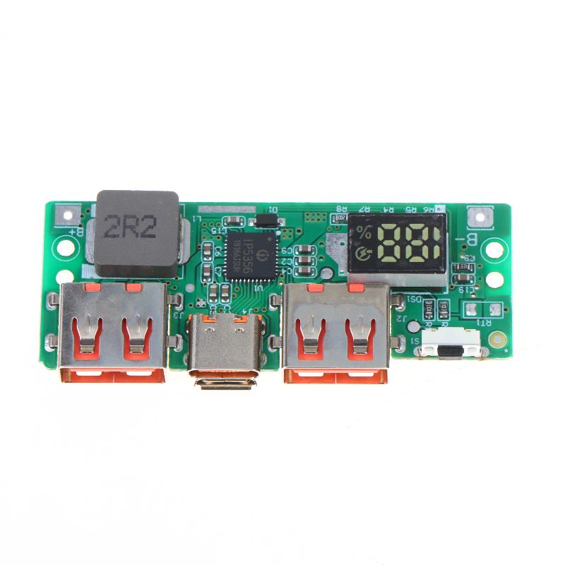 Модуль быстрой зарядки Ip5356 Цифровой дисплей Поддержка Qc/Pd3.0 Для зарядки литиевой батареи Компактный и стабильный Промышленный модуль питания