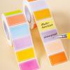 500-Piece Roll Waterproof Color-Coded Index Tabs - Vibrant Durable Sticky Labels for Organizing, Personalized Name Tags
