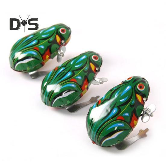 1/4 шт. заводная игрушка в виде животного ностальгическая винтажная детская взрослая заводная пружина металлическая прыгающая лягушка петух крыса кролик игрушка сувениры для вечеринки