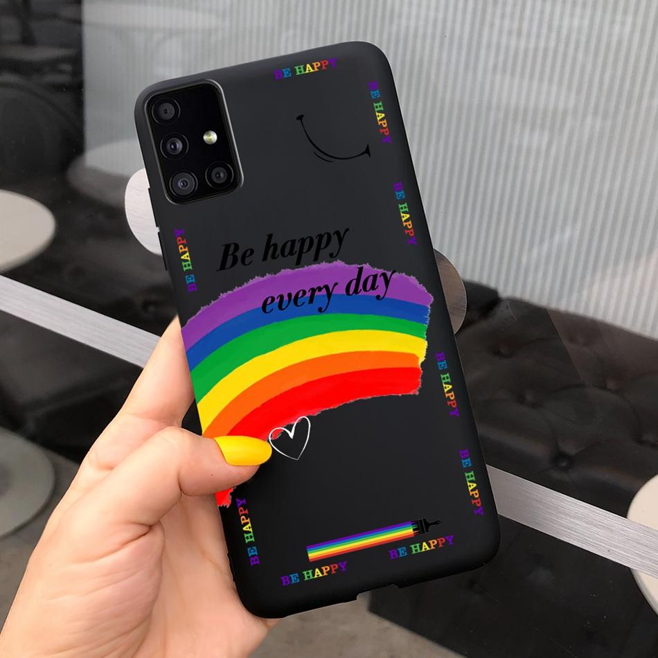 Милый Мультяшный Чехол Для Телефона Samsung Galaxy M51 M31 Конфетный Цвет Мягкий Силиконовый Задний Чехол Для Samsung M51 SM-M515F M31 Prime M315F