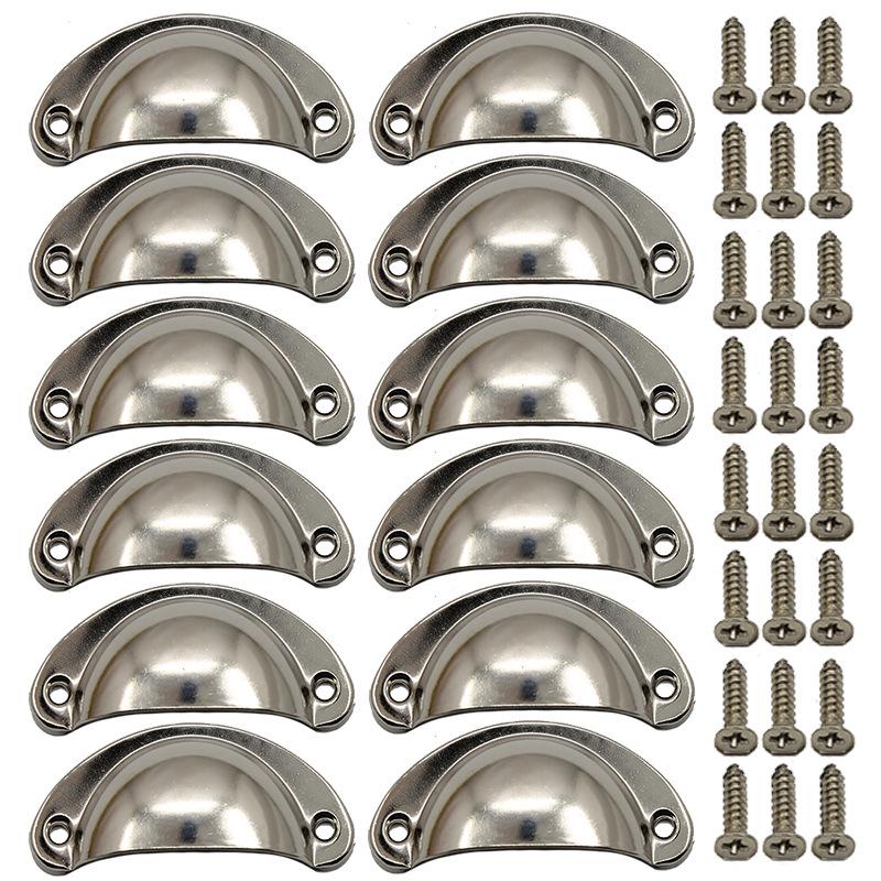 Antique Bronze Semi-Circular Handle for Cabinets: Punch-Free, Classic Design for Kitchen, Shoe, or Medicine Cabinets