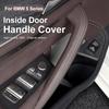 LJEEG1 2026 Car Sticker 2PCS Car Inner Door Pull Handle Panel Pull Trim Covers Auto Accessories Fit For BMW 5 Series G30 G38 2018-2023