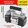 Double-Cylinder High-Power Portable Car Tire Air Pump