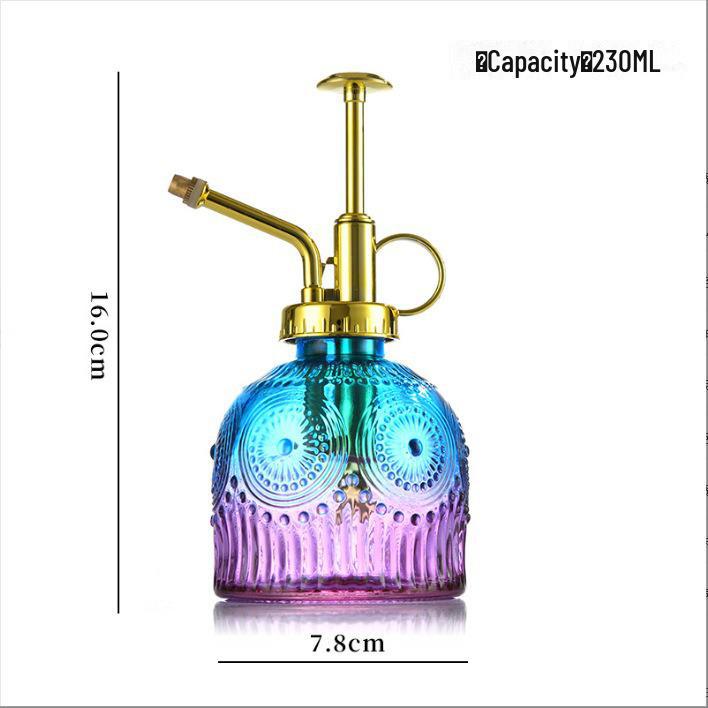 Ретро Подсолнух Стеклянная лейка и распылитель для сада