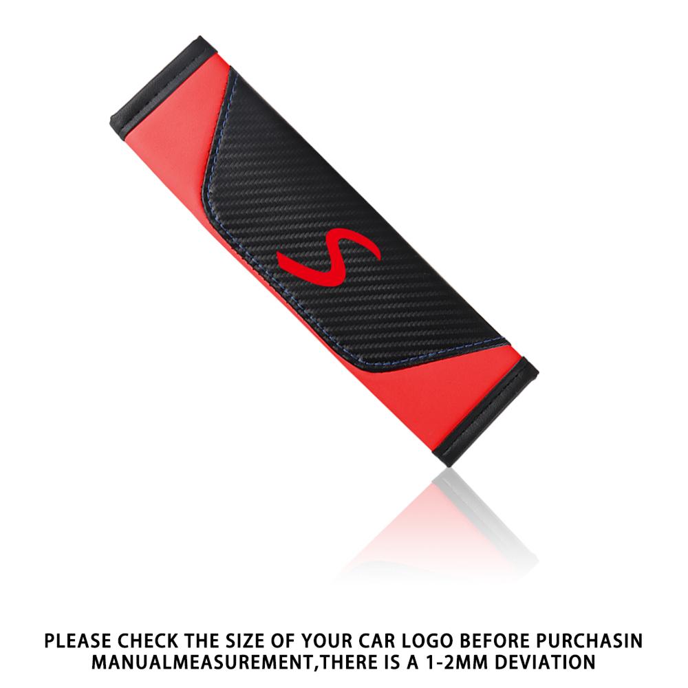 For MINI Cooper JCW WORKS R55 R56 F55 F56 R57 R58 R59 R60 Car Styling Safety Belt Cover Shoulder Protector Pad Auto Accessories qw63