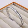 Titanium steel bracelet gold high version temperament zircon bracelet women's light luxury fashion elegance does not fade simple bracelet