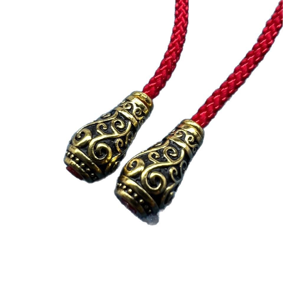 Позолоченное серебро 925 пробы Будда Голова и Пагода Вэньвань 108 бусин Мала Браслет Набор аксессуаров