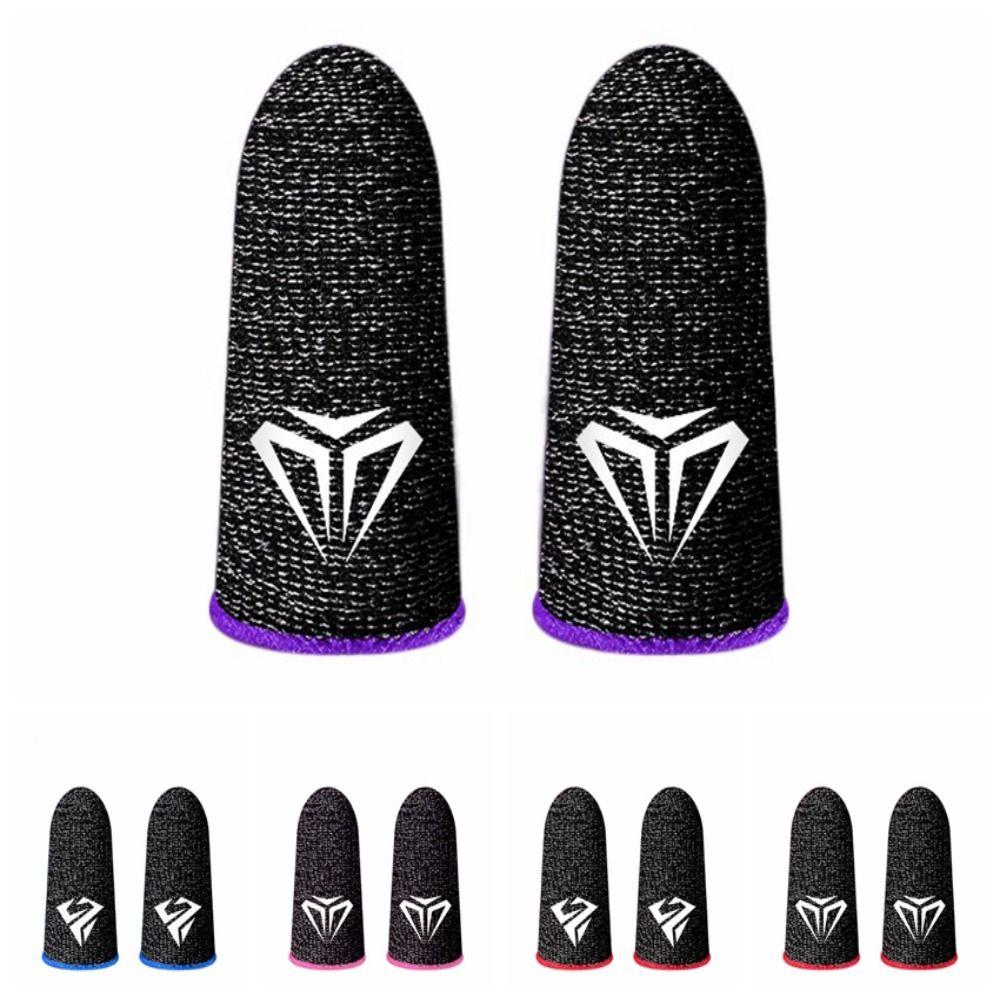 2 PCS Breathable Gaming Finger Cover Sweatproof Touch Screen Finger Cuff 2024 Finger Sleeve
