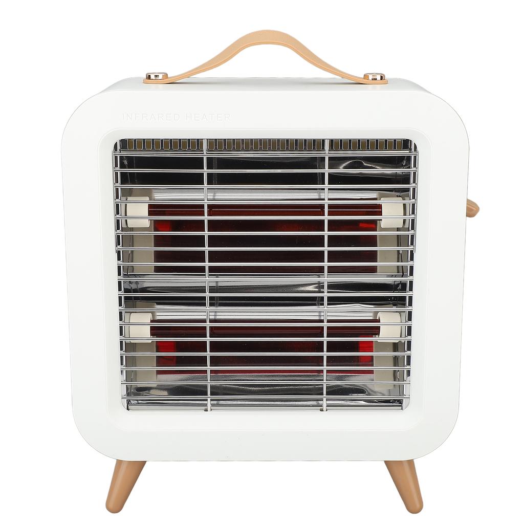 Portable Electric Space Heater 550W Safe Quiet Heater Fan Mechanical Control Desktop Infrared Heater