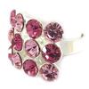 Les Trésors De Lily [E5121] - Pink 'Crystal Love' Designer Ring