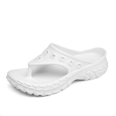 Новая пара шлепанцев с толстой подошвой, нескользящих, массажных, летняя дышащая пляжная обувь, мужские и женские сандалии, дышащие тапочки