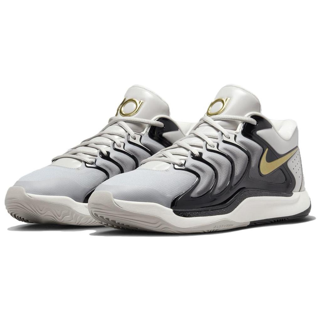 Nike KD 17 EP 'Светлый Железный Рудник Металлик Золотой' (унисекс) Светло-железный / Металлический золотой Баскетбольные кроссовки FJ9488 003