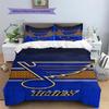 St. Louis Blues Pattern Bedding Set Quilt Cover Pillowcase Home Decor Gift (1 * duvet cover + 2 * pillowcase, without core)