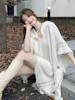Hooded Sweater Women'S Lazy Style Loose Outer With Medium And Long Cape Jacket 0221 #