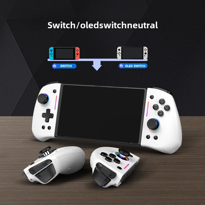 LinYuvo United Travel for Joy-Con for Controller KS42 Colorful RGB Light Strip Back Keys Left Right Controllers Macro