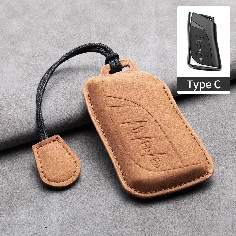 Натуральная кожа Чехол-держатель для брелока авто Подходит для Lexus Nx Is Rx Es Gx Lx Ls Ux Gs 200 260 300 350 Nx200 Nx300 Rx350 Es300 Брелок Авто