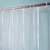 3G Shower Curtain With Heavy Duty Clear Stones And 8 Grommet Holes Waterproof Thick Bathroom Plastic Shower Curtains-Clear
