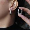 High Quality 18K Gold Plated Stainless Steel Jewelry U Shape Cute Geometric Small Circle for Women Gift Hoops Earings