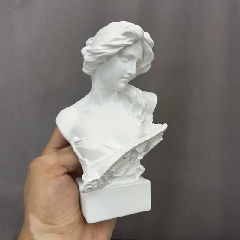 Скульптура головы Афродиты в европейском стиле из смолы для домашнего декора и художественной экспозиции