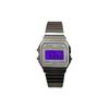 CASIO Customized watch modified series various colored mirrors silver resin case classic retro small square watch LA670WA YinSeBiaoDaiZiSeBiaoJing