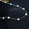 Women Faux Pearl Charm Pendant Chain Choker Short Necklace Jewelry Fashion Jewelry