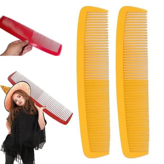 2Pcs Giant Comb Big Comb Prop Funny Huge Comb Jumbo Comb Prank Costume for Women And Men Halloween Party Favors