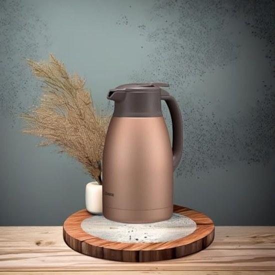 Zojirushi Нержавеющая кастрюля 1,5 л Настольная Широкое горлышко Приблизительно 6,5 см Вакуумная двойная стенка Изоляция Охлаждение Матовый медный SH-HC15-NU